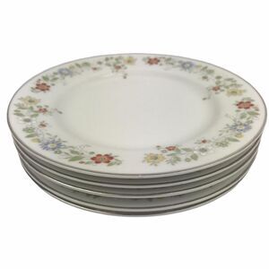 International China Cotillion York 3835 Set of 5 Salad Plates 7.5" Floral Japan